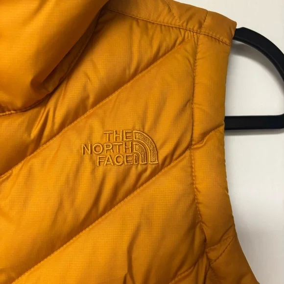 NWT The North Face Womens Alpz 2.0 Down Vest SMALL Citrine Yellow Orange Pumpkin - Picture 5 of 16